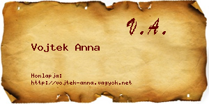 Vojtek Anna névjegykártya